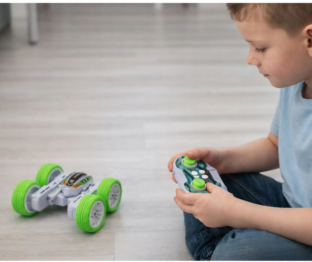 Lean Toys Radijo bangomis valdomas akrobatinis automobilis 1:32