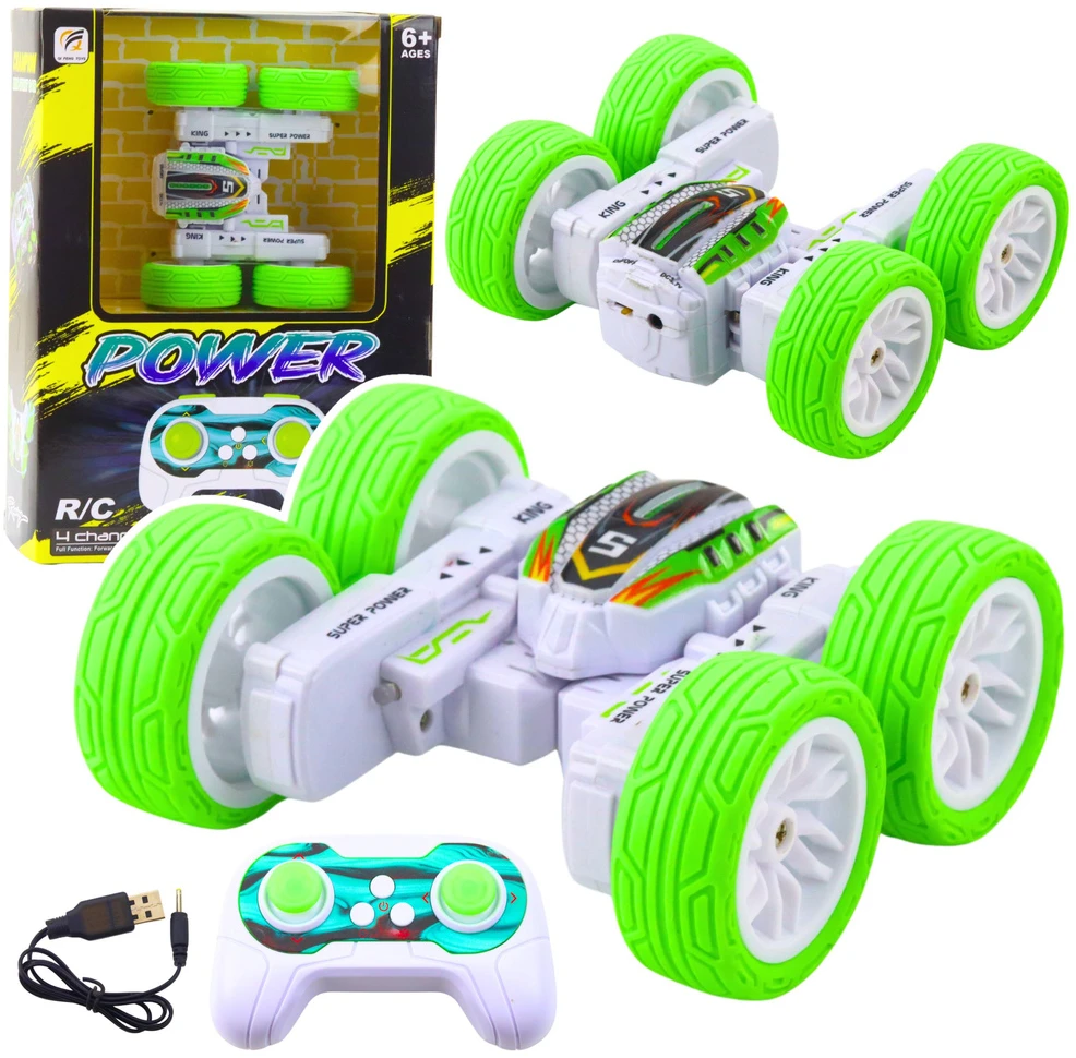 Lean Toys Radijo bangomis valdomas akrobatinis automobilis 1:32