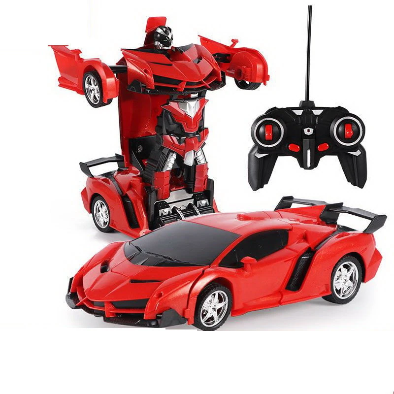 Auto Robotas transformeris 2in1 Lean Toys, raudonas