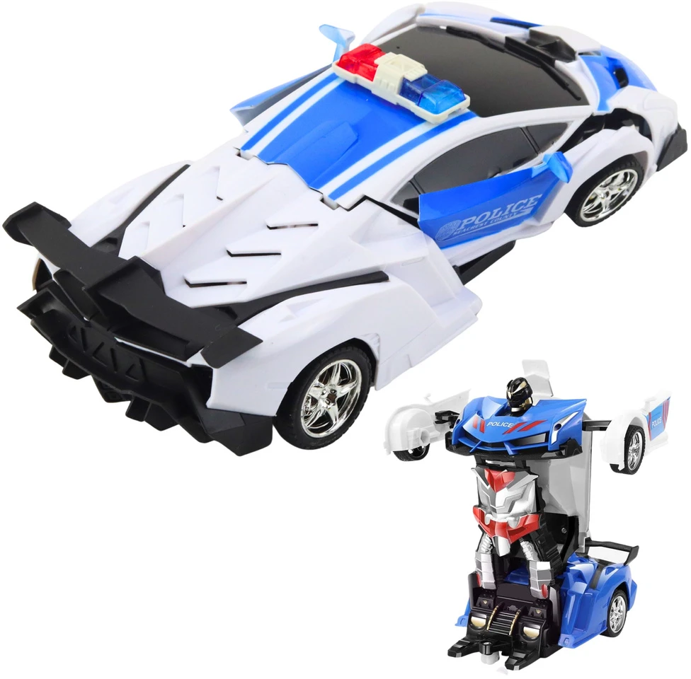 Lean Toys Nuotolinio valdymo policijos automobilis-robotas 1:18