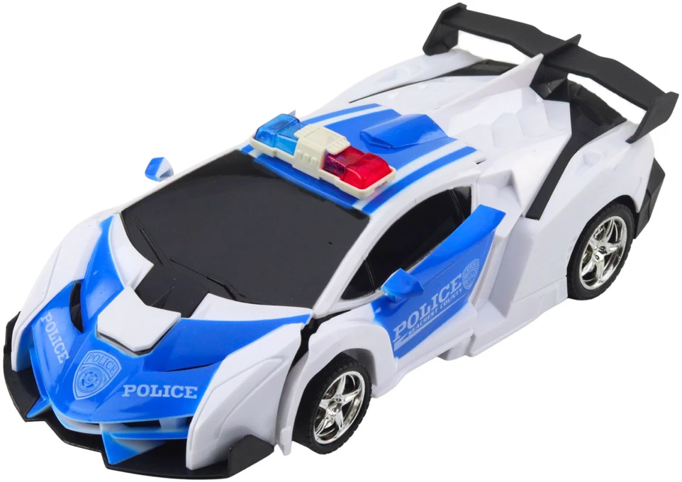 Lean Toys Nuotolinio valdymo policijos automobilis-robotas 1:18