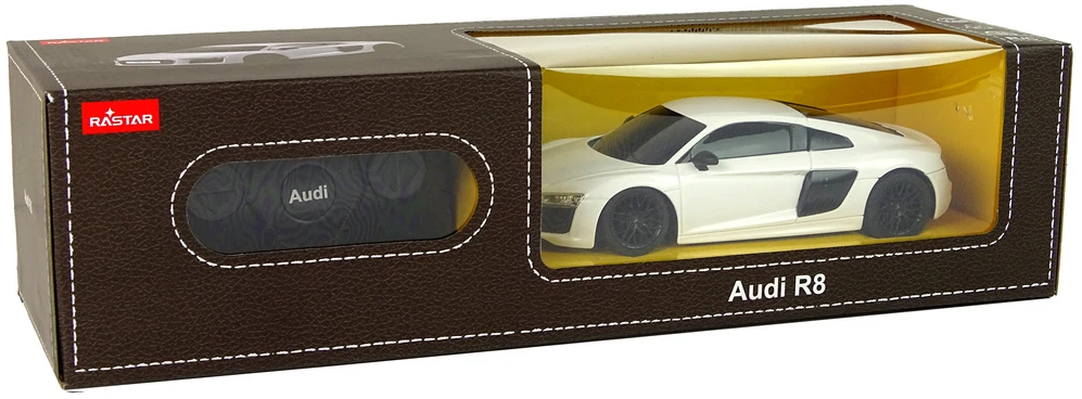 Rastar Radijo bangomis valdomas automobilis Audi R8 1:24, baltas