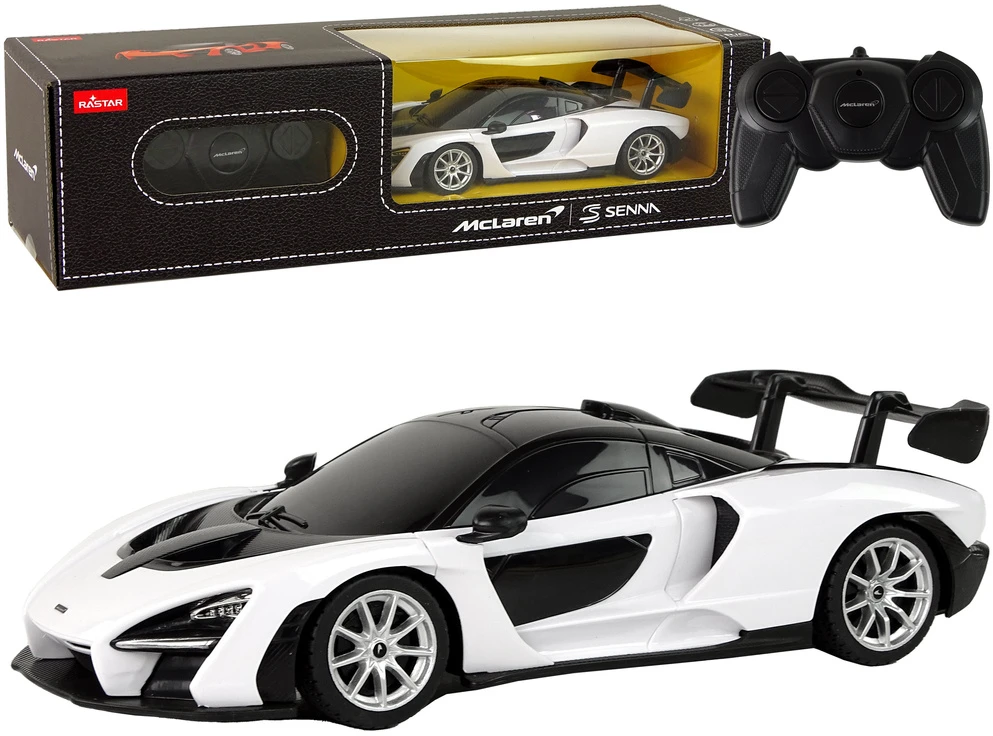 Nuotoliniu būdu valdomas McLaren R/C automobilis 1:24, baltas