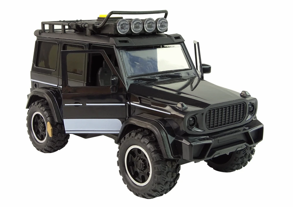 Lean Toys Visureigis žaislinis automobiliukas 1:14 trinties pavara, juodas