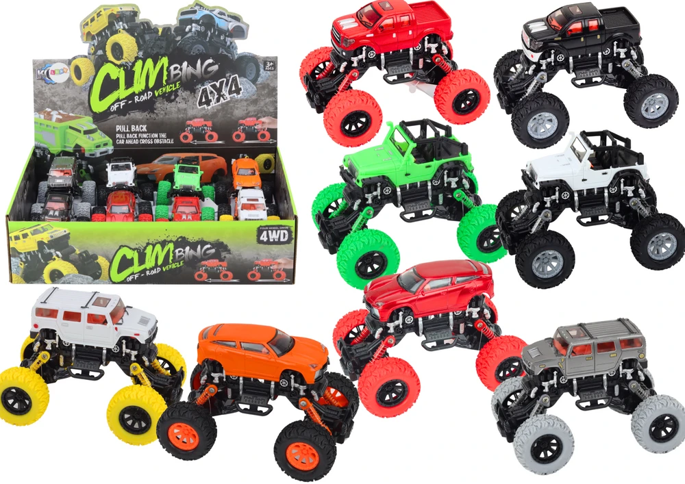 Lean Toys Mašinėlė Off-Road Climbing Car 4x4 Drive Shock Absorbers