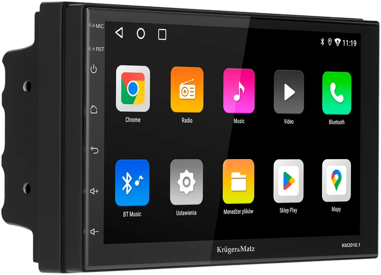 Automagnetola Kruger & Matz KrugerMatz KM2010 CarPlay/AndroidAuto automobilio radijas
