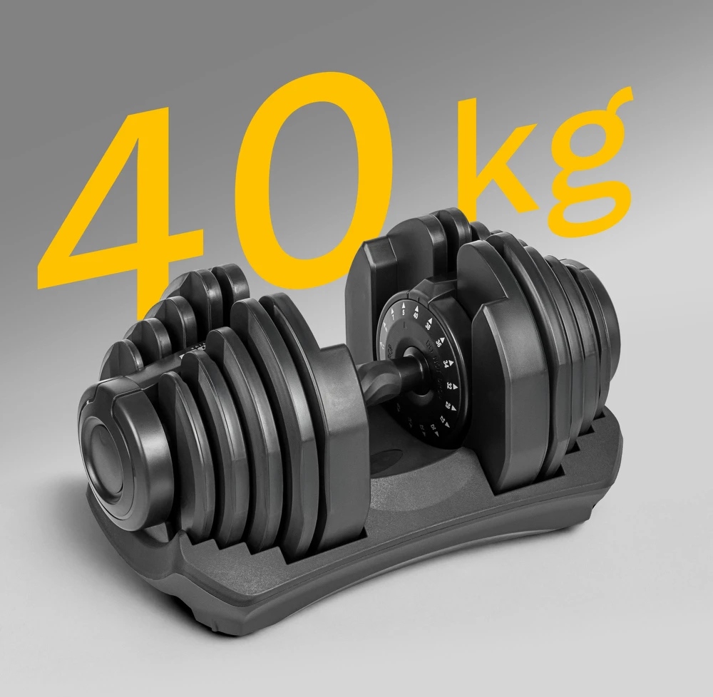 Reguliuojamo svorio ketaus hantelis Rebel Active RBA-2304, 40 kg