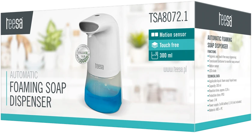 TEESA automatinis putplasčio muilo dozatorius