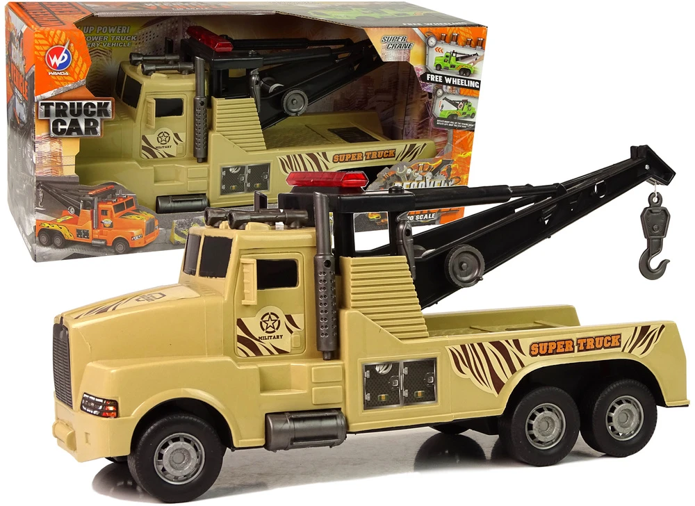 Lean Toys Vaikiškas Automobilis Vilkikas su Kraniniu Kablio Mechanizmu