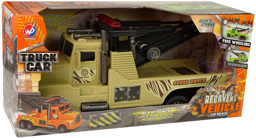 Lean Toys Vaikiškas Automobilis Vilkikas su Kraniniu Kablio Mechanizmu