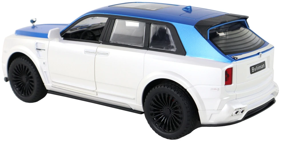 Nuotoliniu būdu valdomas automobilis Bvliiman Lean Toys, baltas/mėlynas, 26x10,5x10 cm