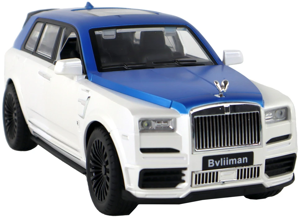 Nuotoliniu būdu valdomas automobilis Bvliiman Lean Toys, baltas/mėlynas, 26x10,5x10 cm