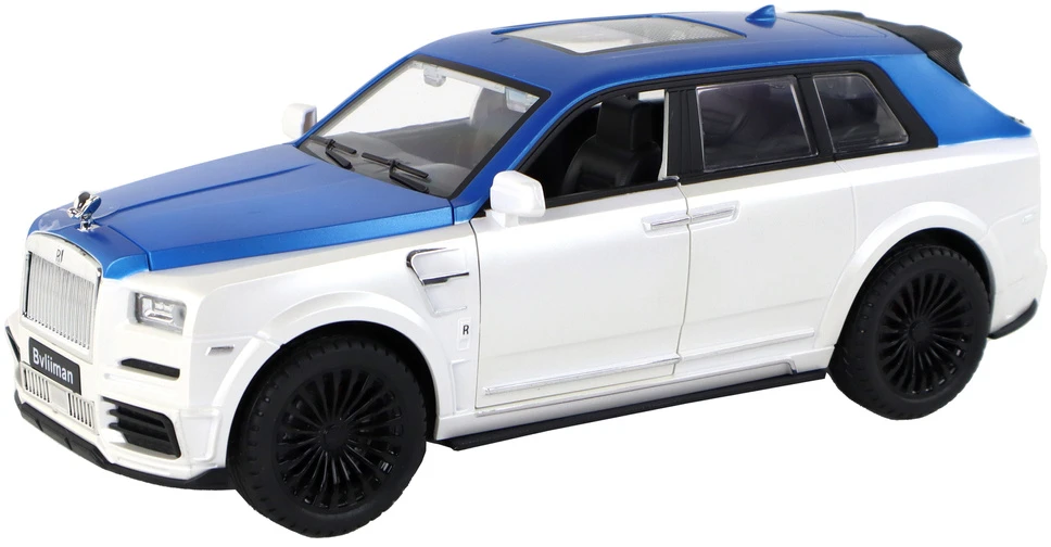 Nuotoliniu būdu valdomas automobilis Bvliiman Lean Toys, baltas/mėlynas, 26x10,5x10 cm
