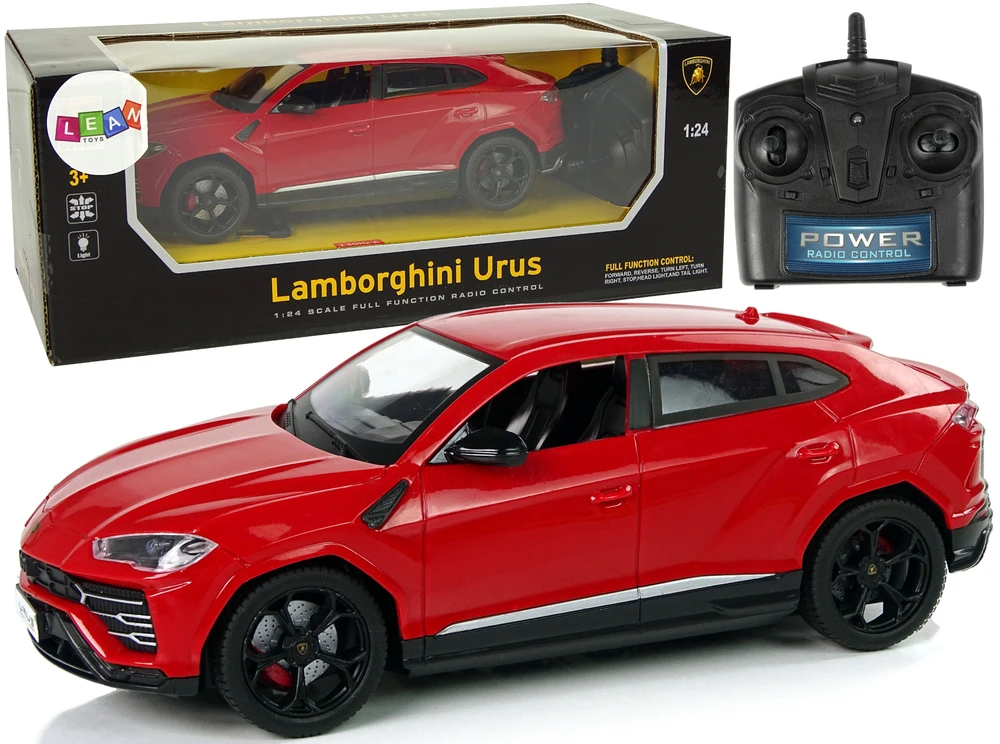 Lean Toys Radijo bangomis valdomas Lamborghini Urus 1:24 raudonas