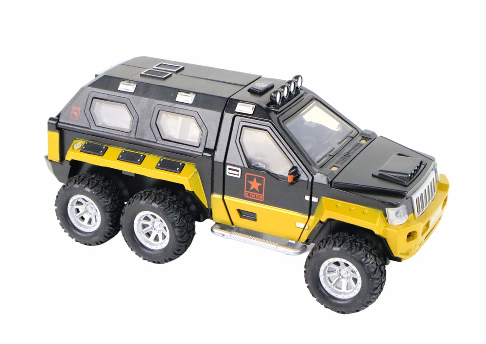 Žaislinis karinis automobilis su patranka viduje Lean Toys, 18x7x9,5 cm, 1 vnt