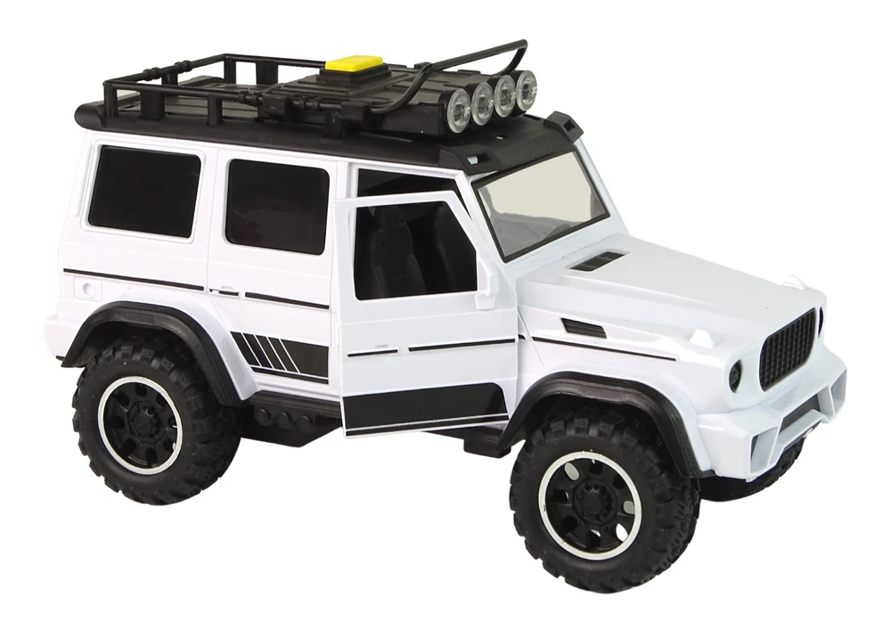 Automobilis visureigis Lean Toys, baltas, 23x14x11 cm