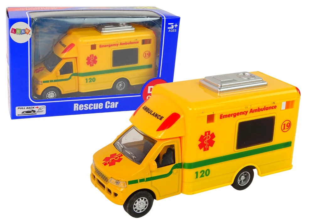 Lean Toys Žaislinis gelbėjimo automobilis