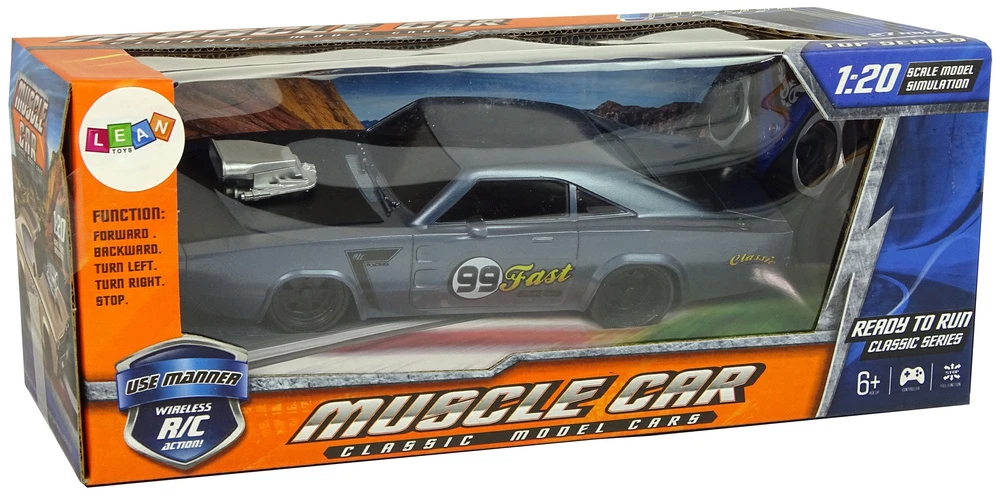 Lean Cars Nuotolinio valdymo automobilis 1:20 pilkas