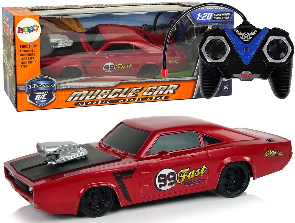 Lean Toys Raudonas R/C sportinis automobilis 1:20