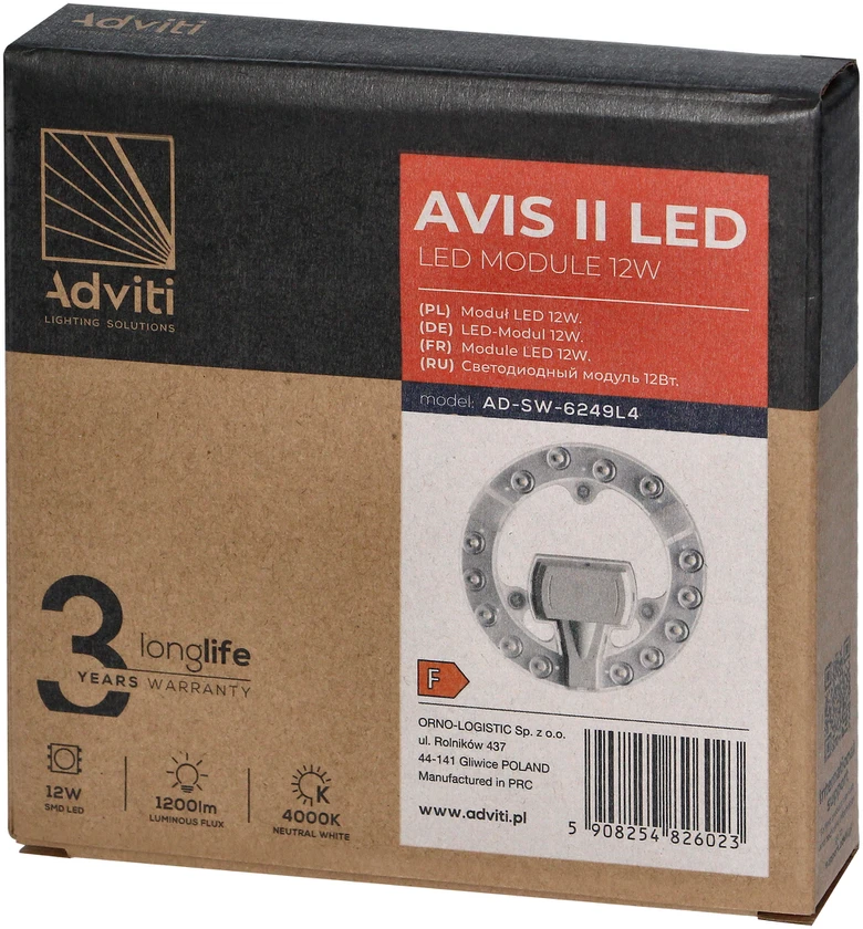 Orno AVIS II LED šviesos diodų panelė 12 W, 1200 lm, 4000 K, ? 137
