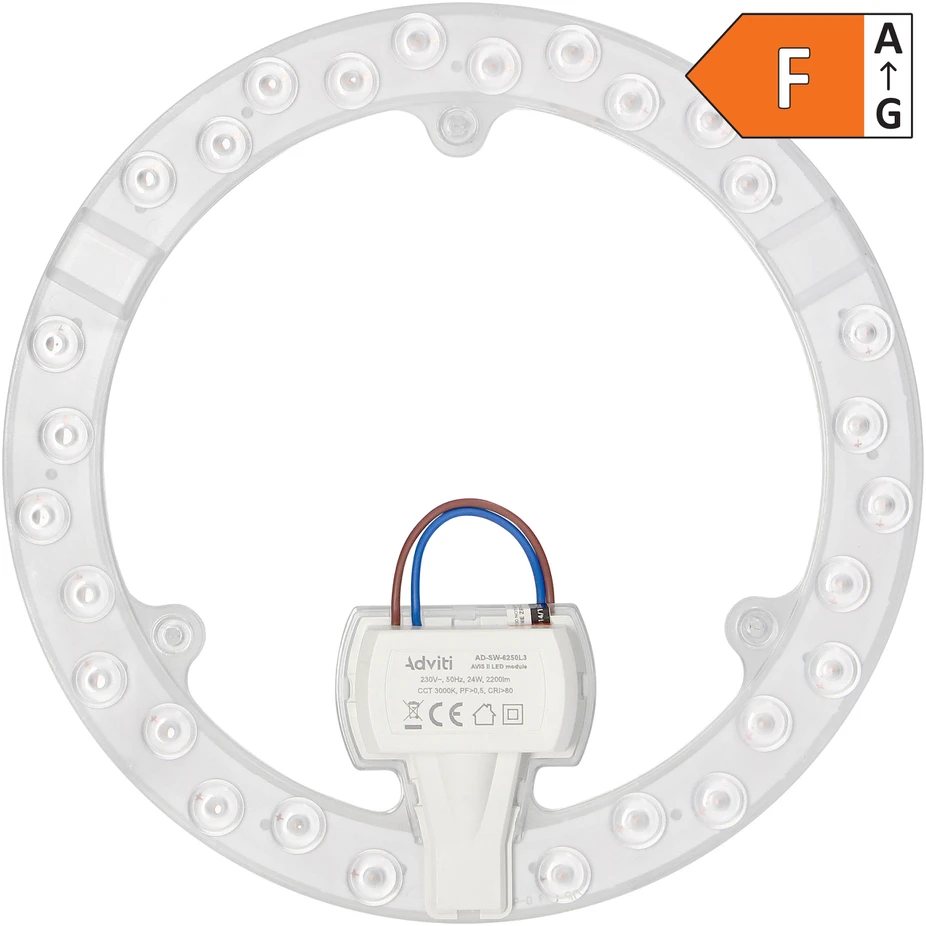 Orno AVIS II LED šviesos diodų panelė 24 W, 2200 lm, 3000 K, ? 215
