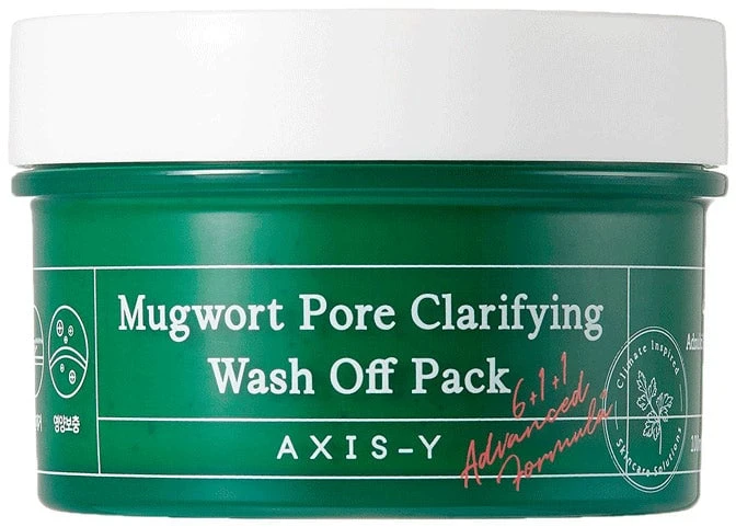 AXIS-Y Mugwort Pore Clarifying Wash Off Pack Poras valanti molio kaukė, 100 ml
