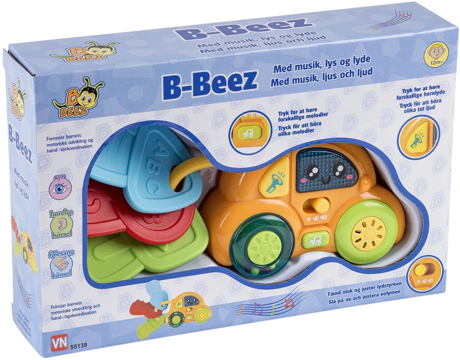 B Beez - Automobilis su rakteliais, šviesomis ir garsais (55139)