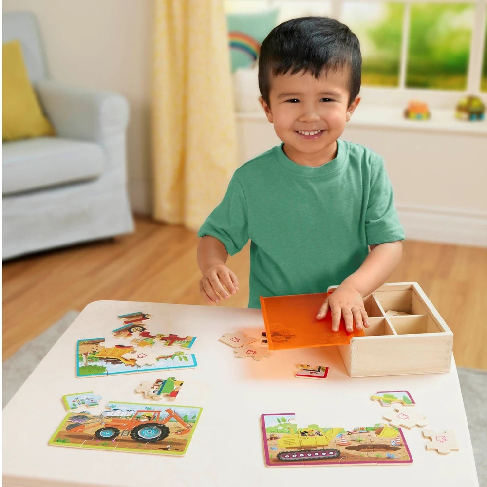 B Toys B Žaislai - B Dėlionės Statybinės Transporto Priemonės (702205)