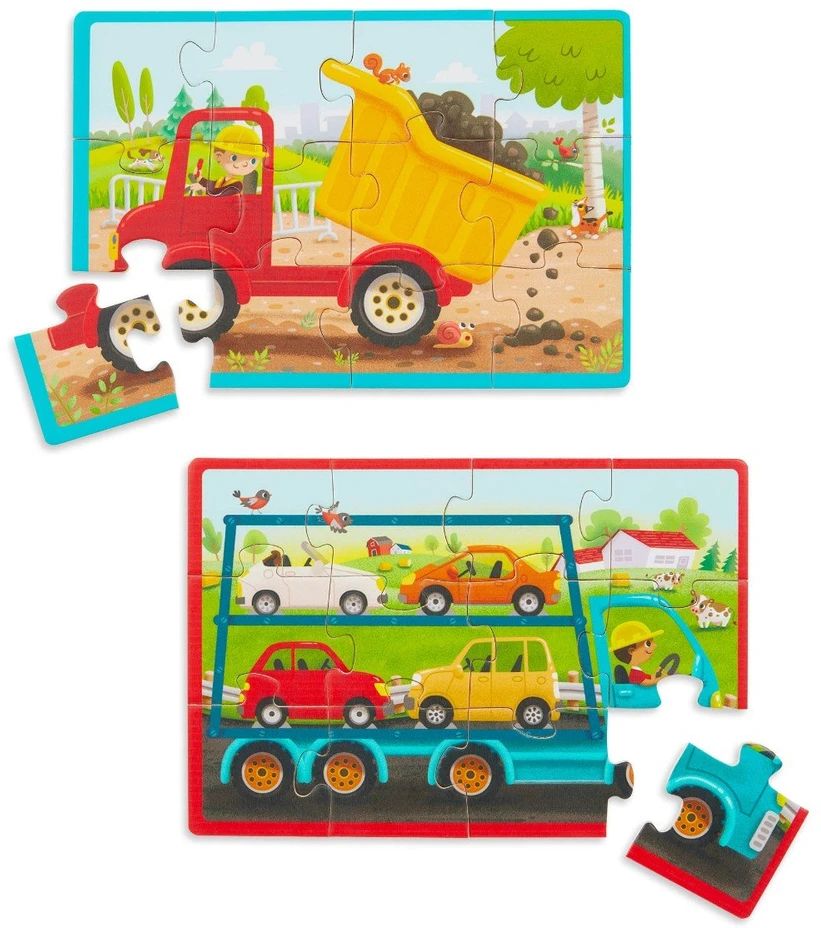 B Toys B Žaislai - B Dėlionės Statybinės Transporto Priemonės (702205)