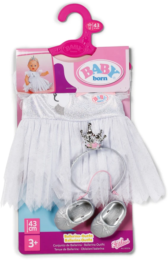 MGA „Baby born“ balerinos kostiumėlis 43 cm lėlei