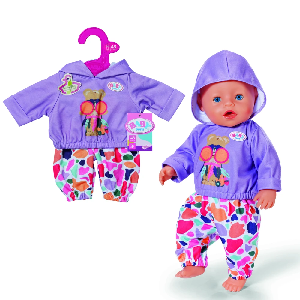 Baby Born sportinis kostiumas su gobtuvu 43 cm