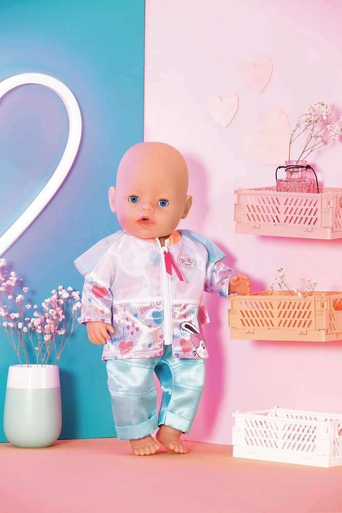 Zapf BABY born - laisvalaikio apranga Aqua 43cm (832622)