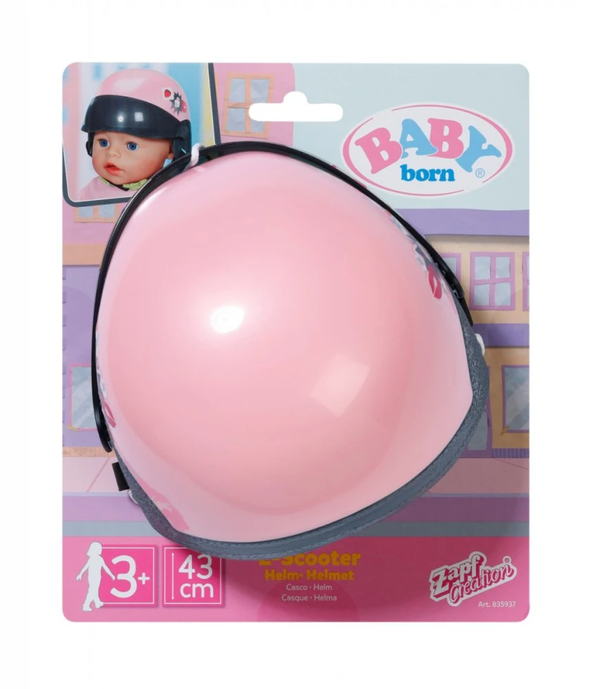 Baby born elektrinis paspirtukas-dviračio šalmas lėlėms