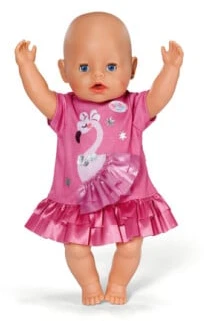 BABY born - Suknelė su flamingu 43 cm
