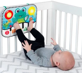 Baby Einstein Kūdikis Einšteinas – muzikinis spyruoklinis kilimėlis ir lovelės žaislas, „Neptune's Kick Explore™“ – (BE-12926)