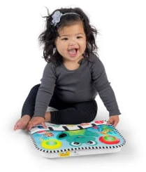 Baby Einstein Kūdikis Einšteinas – muzikinis spyruoklinis kilimėlis ir lovelės žaislas, „Neptune's Kick Explore™“ – (BE-12926)