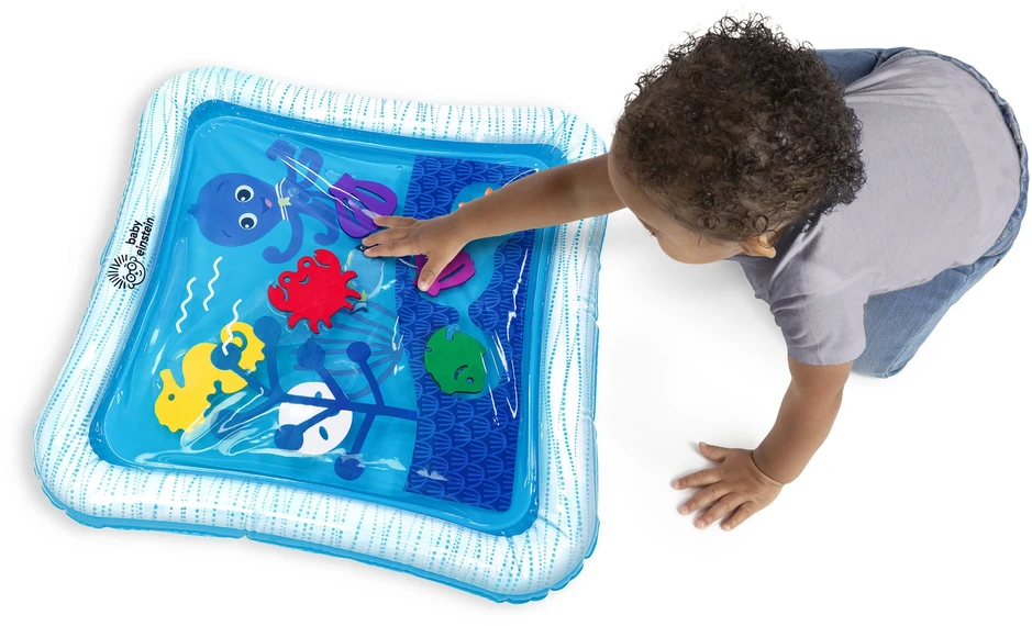 Baby Einstein Kūdikis Einšteinas – Opuso atradimų vandenynas – vandens kilimėlis ant pilvuko (12628)