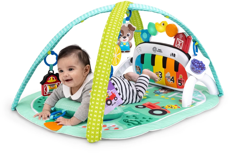 BABY EINSTEIN žaidimų kilimėlis 4-in-1 Kickin Tunes Musical Meadow, 17447