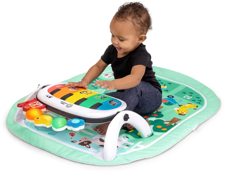 BABY EINSTEIN žaidimų kilimėlis 4-in-1 Kickin Tunes Musical Meadow, 17447
