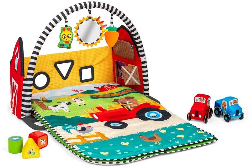 Baby Einstein Mažylis Einšteinas – „Busy Barnyard™“ – augimo su manimi žaidimų aikštelė (BE-17327)