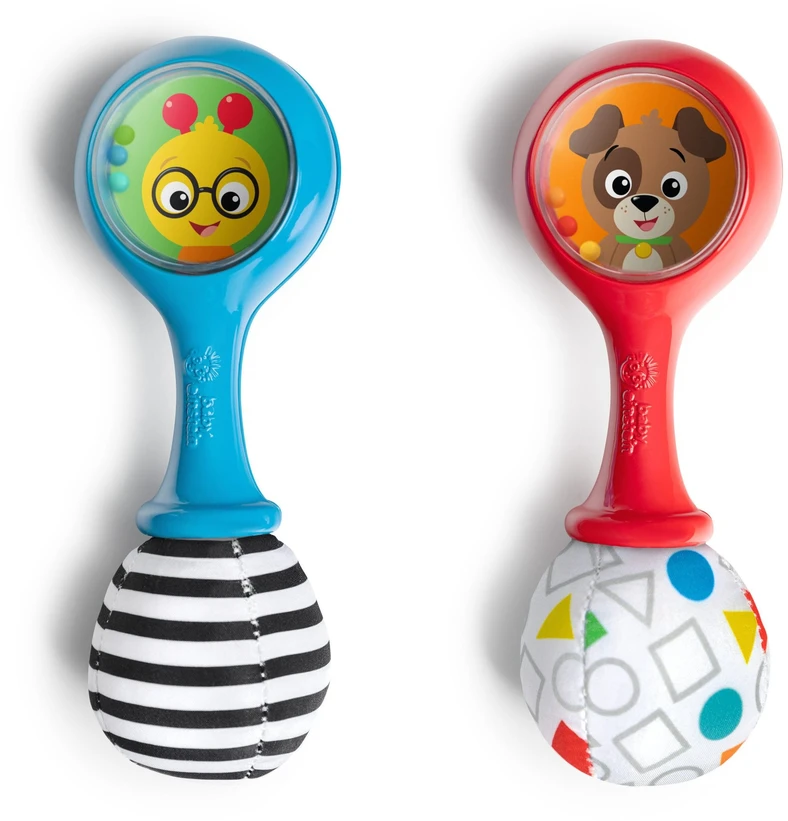 Baby Einstein Mažylis Einšteinas – „Shake Groove™“ žaisliniai marakasai (BE-17466)