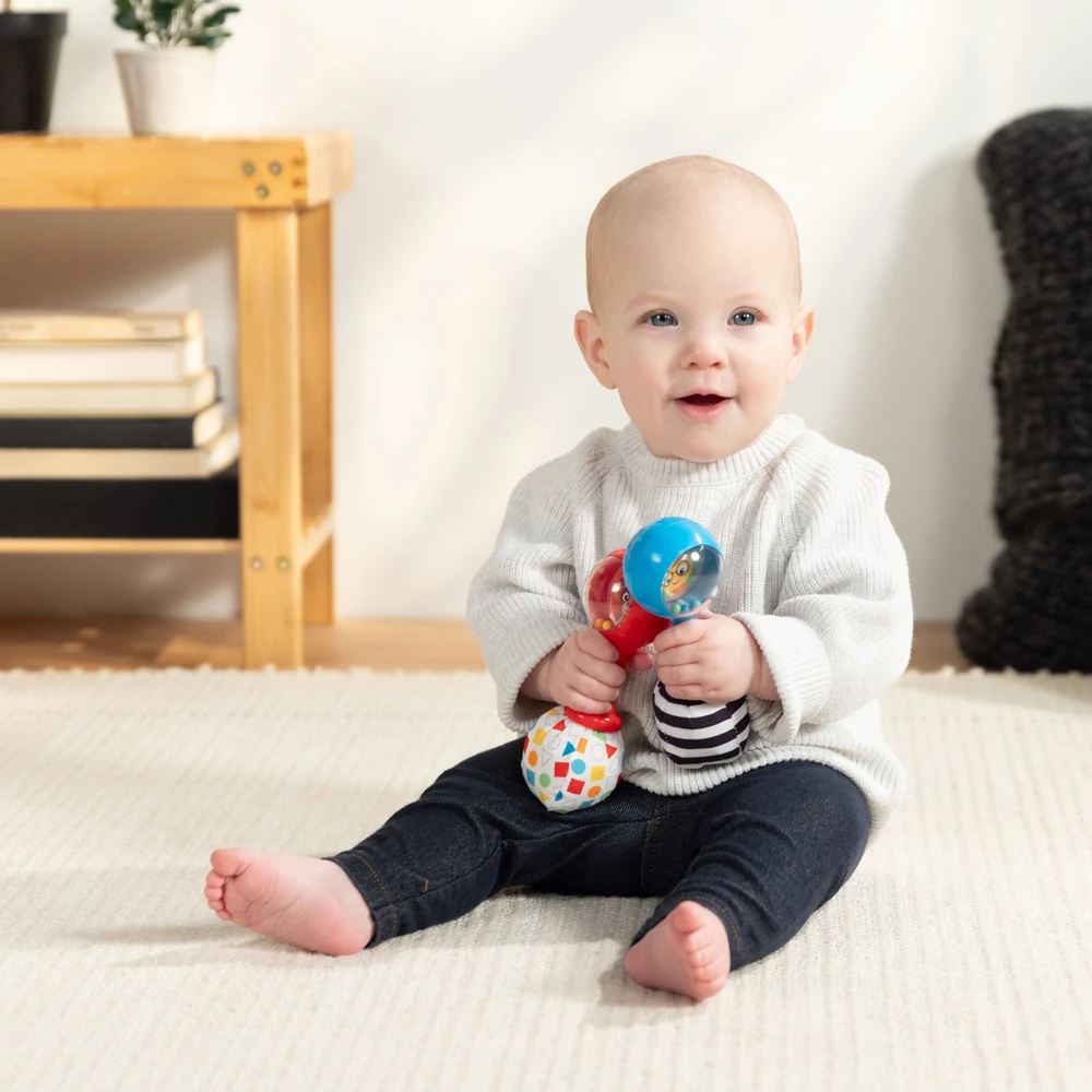 Baby Einstein Mažylis Einšteinas – „Shake Groove™“ žaisliniai marakasai (BE-17466)
