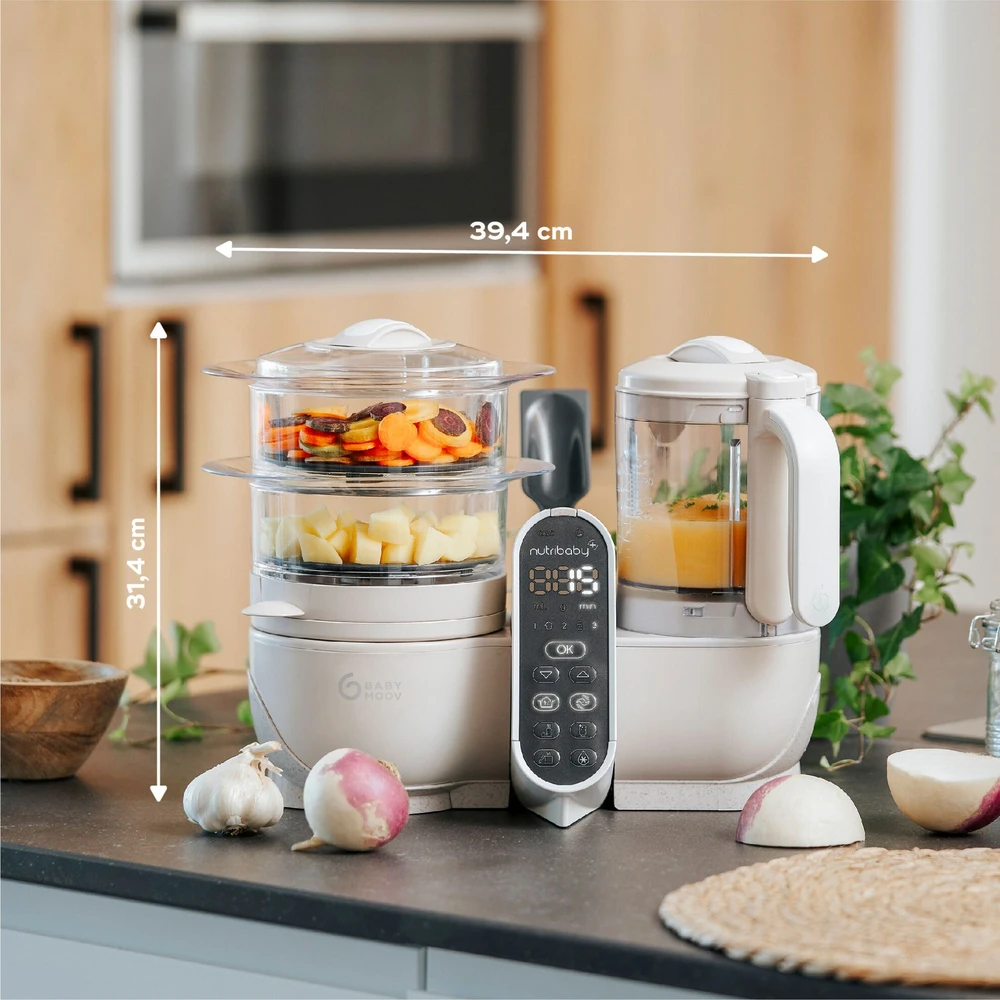 Daugiafunkcis virtuvės kombainas Babymoov Nutribaby(+) 6-in-1 (smėlio spalvos)