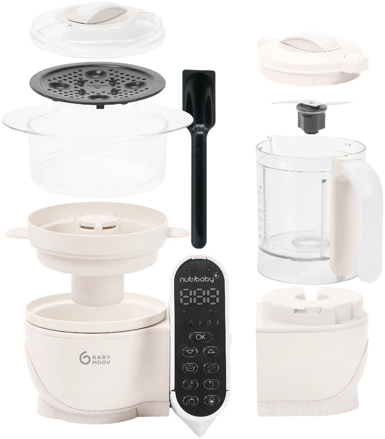 Daugiafunkcis virtuvės kombainas Babymoov Nutribaby(+) 6-in-1 (smėlio spalvos)