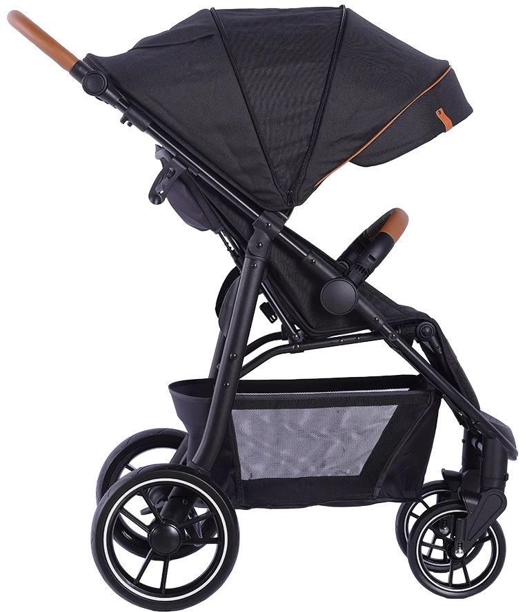 Babytrold – Malaga vežimėlis – Nakties juodas – 87 x 43 x 58 cm