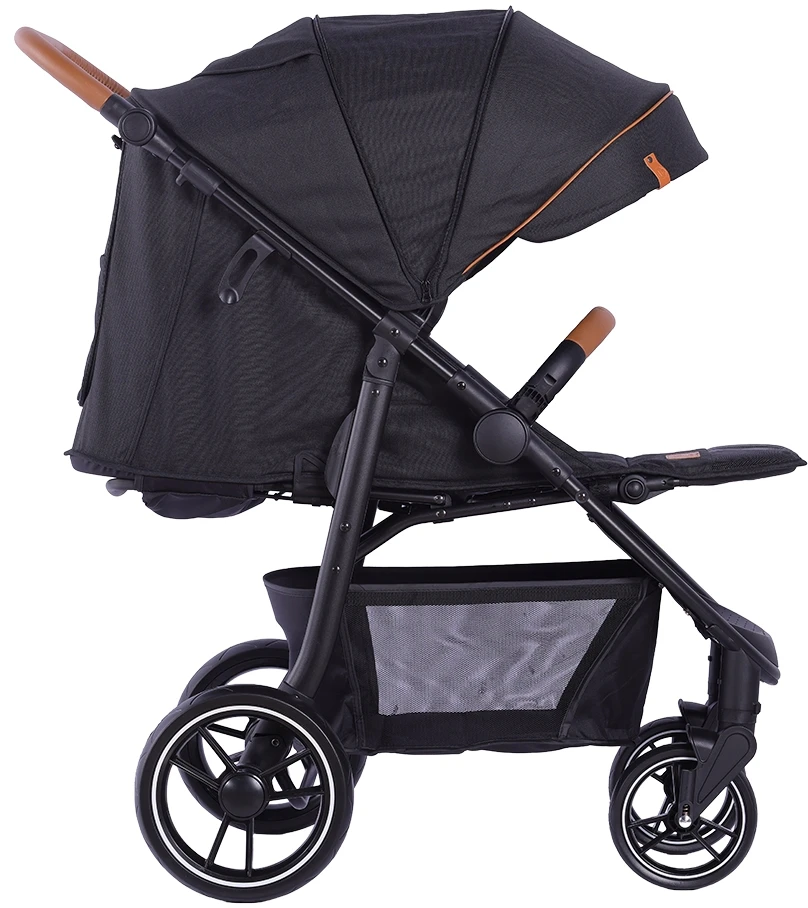 Babytrold – Malaga vežimėlis – Nakties juodas – 87 x 43 x 58 cm