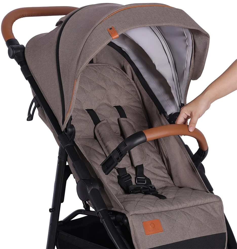 Babytrold - Malaga vežimėlis - smėlio spalvos - 87 x 43 x 58 cm