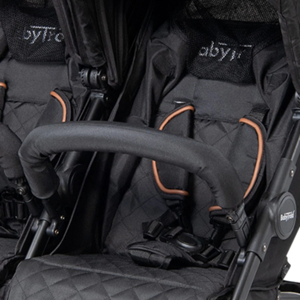 Babytrold OS2 dvigubas vežimėlis – juodas