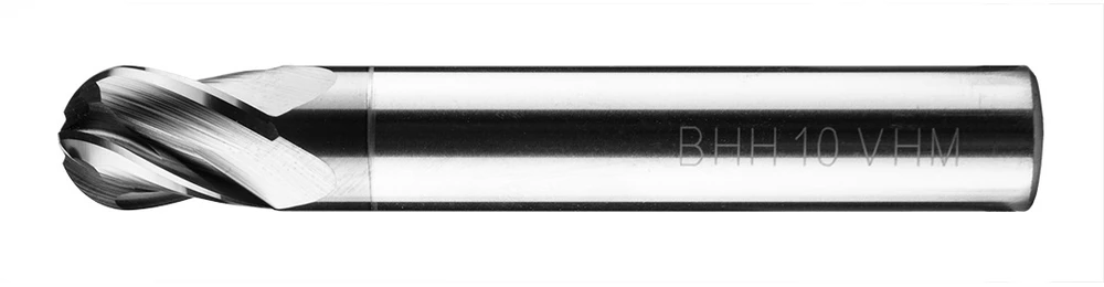 Grąžtas Baildon DIN 6527 K FWK4K 10 mm karbido freza, VHM TiAlN, Z4, 66–11 mm