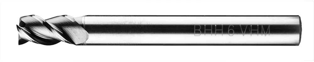 Grąžtas Baildon DIN 6527 K FWP3A 6 mm karbido freza, VHM TiAlN, Z3, 54–7 mm